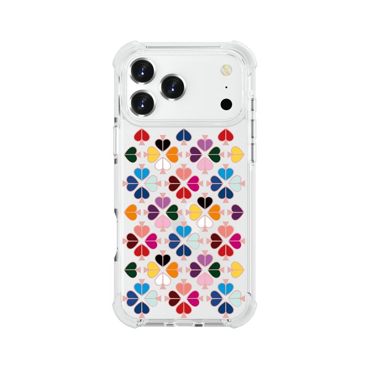 Custodia per telefono in acrilico antiurto con motivo a cuore e quattro angoli rinforzati., For iPhone 18 Pro / 17 Pro, For iPhone 18 Pro Max / 17 Pro Max