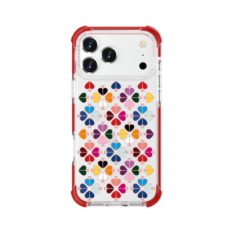 Custodia per telefono in acrilico antiurto con motivo a cuore e quattro angoli rinforzati., For iPhone 18 Pro / 17 Pro, For iPhone 18 Pro Max / 17 Pro Max