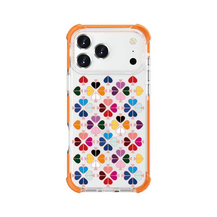 Custodia per telefono in acrilico antiurto con motivo a cuore e quattro angoli rinforzati., For iPhone 18 Pro / 17 Pro, For iPhone 18 Pro Max / 17 Pro Max