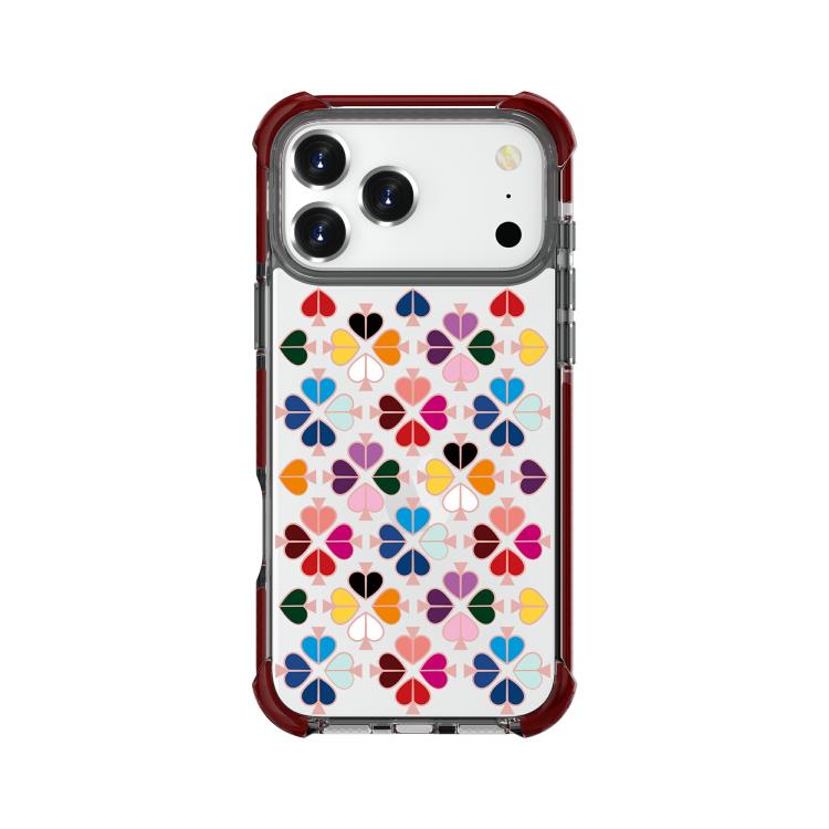 Custodia per telefono in acrilico antiurto con motivo a cuore e quattro angoli rinforzati., For iPhone 18 Pro / 17 Pro, For iPhone 18 Pro Max / 17 Pro Max
