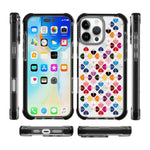 Custodia per telefono in acrilico antiurto con motivo a cuore e quattro angoli rinforzati., For iPhone 16 Pro Max, For iPhone 16 Pro