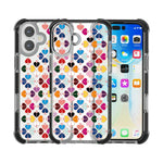 Custodia per telefono in acrilico antiurto con motivo a cuore e quattro angoli rinforzati., For iPhone 16 Plus, For iPhone 16