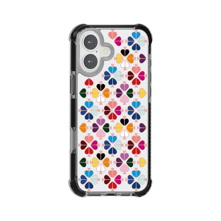 Custodia per telefono in acrilico antiurto con motivo a cuore e quattro angoli rinforzati., For iPhone 16 Plus, For iPhone 16