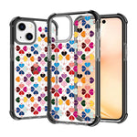Custodia per telefono in acrilico antiurto con motivo a cuore e quattro angoli rinforzati., For iPhone 15 Plus, For iPhone 15