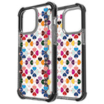 Custodia per telefono in acrilico antiurto con motivo a cuore e quattro angoli rinforzati., For iPhone 15 Plus, For iPhone 15