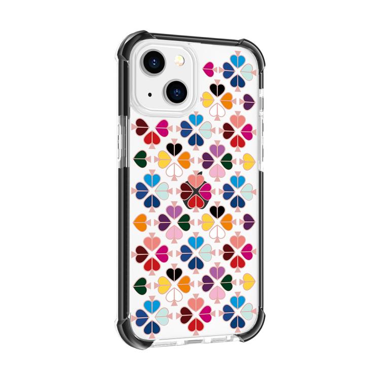 Custodia per telefono in acrilico antiurto con motivo a cuore e quattro angoli rinforzati., For iPhone 15 Plus, For iPhone 15