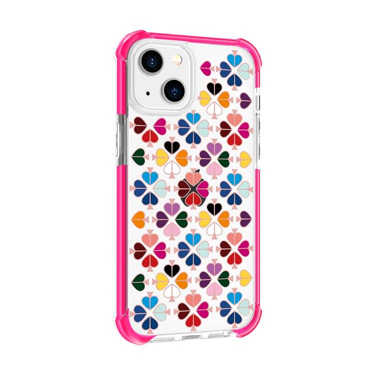 Custodia per telefono in acrilico antiurto con motivo a cuore e quattro angoli rinforzati., For iPhone 15 Plus, For iPhone 15