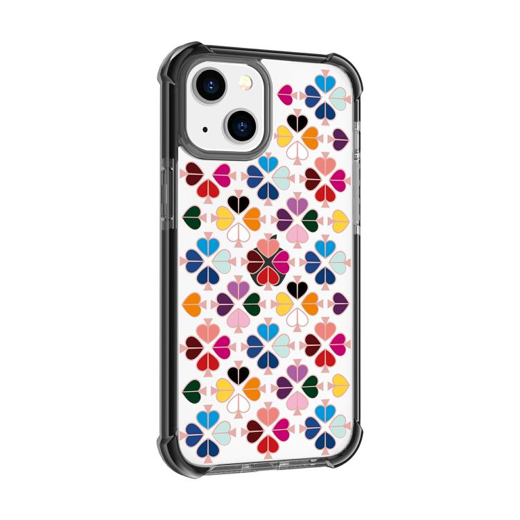 Custodia per telefono in acrilico antiurto con motivo a cuore e quattro angoli rinforzati., For iPhone 15 Plus, For iPhone 15