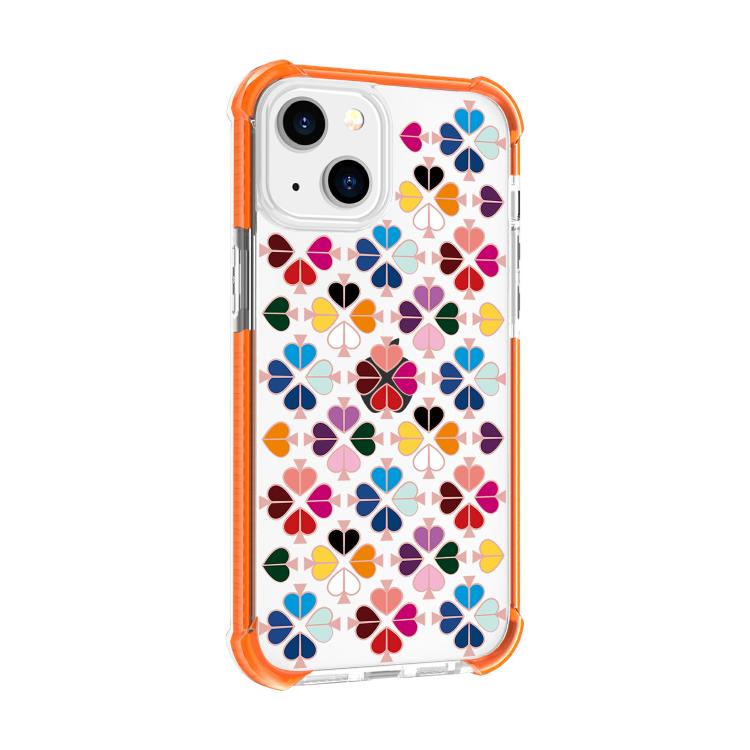 Custodia per telefono in acrilico antiurto con motivo a cuore e quattro angoli rinforzati., For iPhone 15 Plus, For iPhone 15