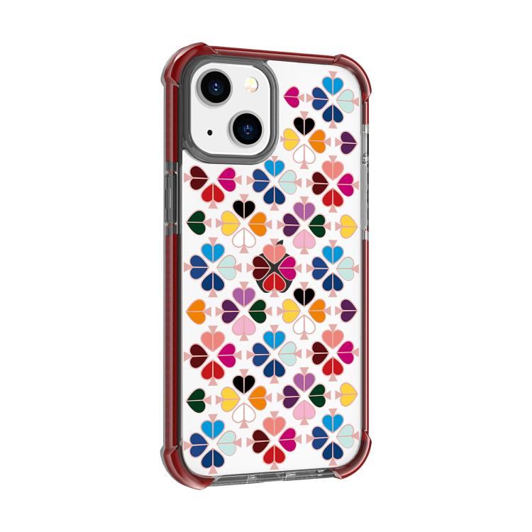 Custodia per telefono in acrilico antiurto con motivo a cuore e quattro angoli rinforzati., For iPhone 14 Plus, For iPhone 14