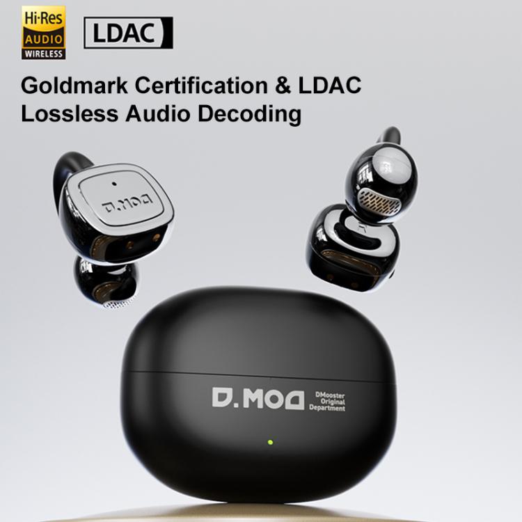 D MOOSTER D68 Auricolari Bluetooth wireless con clip e retro aperto
