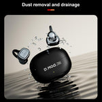 D MOOSTER D68 Auricolari Bluetooth wireless con clip e retro aperto