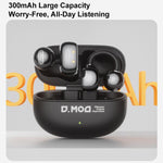 D MOOSTER D68 Auricolari Bluetooth wireless con clip e retro aperto