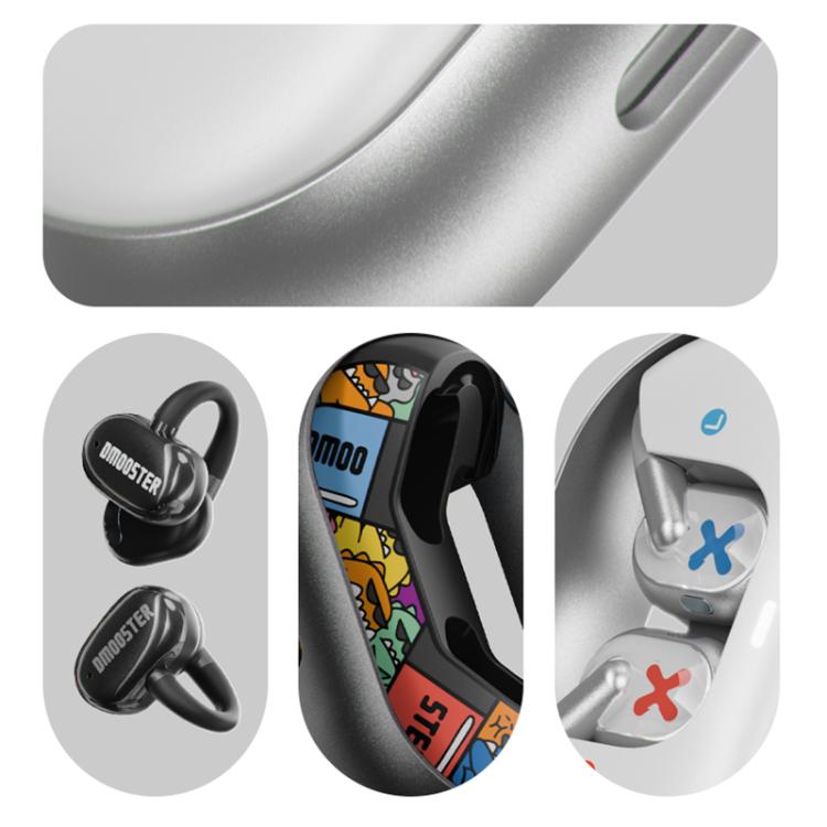 Auricolari wireless Bluetooth D MOOSTER D93 con clip auricolare e traduzione automatica tramite IA.