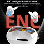Auricolari wireless Bluetooth D MOOSTER D93 con clip auricolare e traduzione automatica tramite IA.