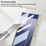 Custodia per telefono GKK con supporto girevole a filo singolo e chiusura magnetica pieghevole in pelle Phantom, effetto fantasma., For Samsung Galaxy Z TriFold