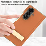 Custodia per telefono GKK con supporto girevole a filo singolo e chiusura magnetica pieghevole in pelle Phantom, effetto fantasma., For Samsung Galaxy Z TriFold
