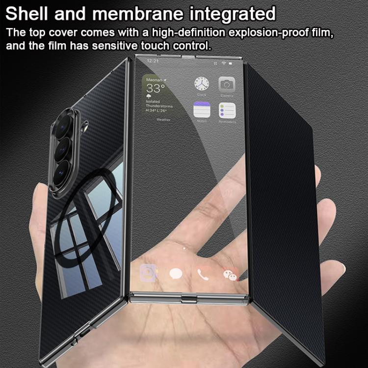 Custodia per telefono GKK integrata con protezione magnetica Phantom a copertura totale., For Samsung Galaxy Z TriFold
