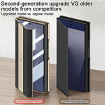 Custodia a libro GKK con motivo a rombi integrato e copertura completa, completa di supporto., For Samsung Galaxy Z TriFold