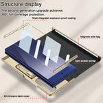 Custodia a libro GKK con motivo a rombi integrato e copertura completa, completa di supporto., For Samsung Galaxy Z TriFold