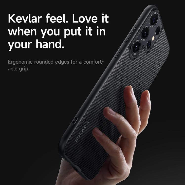 Custodia per telefono antiurto SULADA 600D in policarbonato con texture in Kevlar., For Samsung Galaxy S26+ 5G, For Samsung Galaxy S26 Ultra 5G, For Samsung Galaxy S26 5G