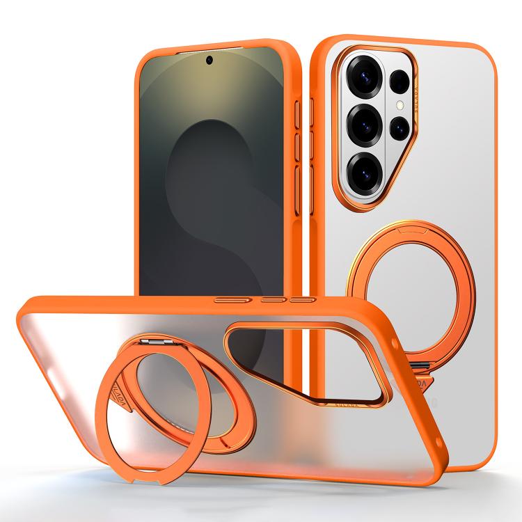 Custodia per telefono magnetica satinata SULADA con supporto girevole a 360 gradi., For Samsung Galaxy S26+ 5G, For Samsung Galaxy S26 Ultra 5G, For Samsung Galaxy S26 5G