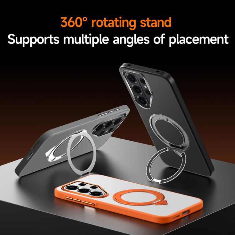 Custodia per telefono magnetica satinata SULADA con supporto girevole a 360 gradi., For Samsung Galaxy S26+ 5G, For Samsung Galaxy S26 Ultra 5G, For Samsung Galaxy S26 5G
