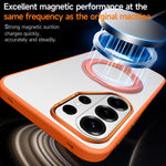 Custodia per telefono magnetica satinata SULADA con supporto girevole a 360 gradi., For Samsung Galaxy S26+ 5G, For Samsung Galaxy S26 Ultra 5G, For Samsung Galaxy S26 5G
