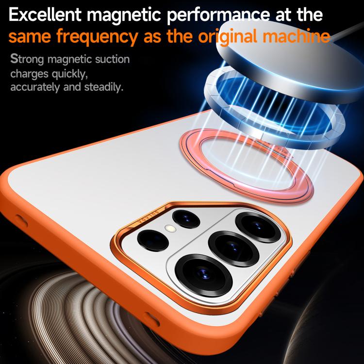 Custodia per telefono magnetica satinata SULADA con supporto girevole a 360 gradi., For Samsung Galaxy S26+ 5G, For Samsung Galaxy S26 Ultra 5G, For Samsung Galaxy S26 5G