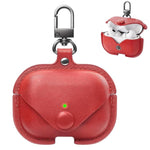 Custodia protettiva in pelle XDcase Business per auricolari con gancio, For AirPods Pro 3, For AirPods 4, For AirPods Pro 2 / 1