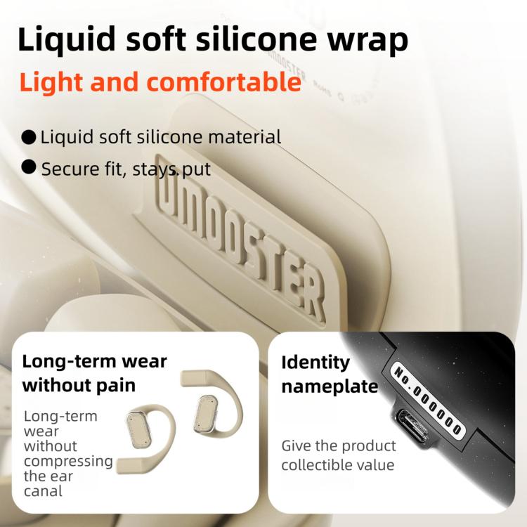 Auricolari Bluetooth wireless intelligenti D MOOSTER D88 da indossare all'orecchio.