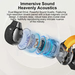 Auricolari Bluetooth wireless intelligenti con intelligenza artificiale D MOOSTER D89 con clip.