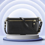 Borsa a tracolla con cerniera frontale, portafoglio multi-carta, custodia per telefono in pelle vegana, For iPhone 17 Pro Max, For iPhone 17 Pro, For iPhone 17, For iPhone Air