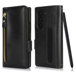 Borsa a tracolla con cerniera frontale, portafoglio multi-carta, custodia per telefono in pelle vegana, For Samsung Galaxy Z Fold6, For Samsung Galaxy Z Fold5