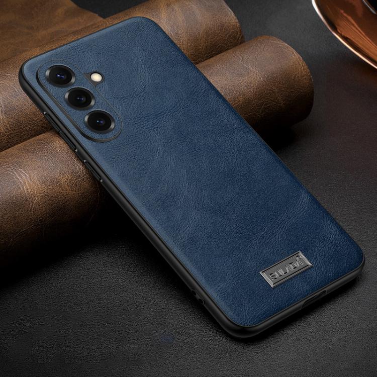 Custodia per telefono SULADA antiurto ibrida in TPU e pelle fatta a mano con fori di precisione, For Samsung Galaxy S26+ 5G, For Samsung Galaxy S26 Ultra 5G, For Samsung Galaxy S26 5G