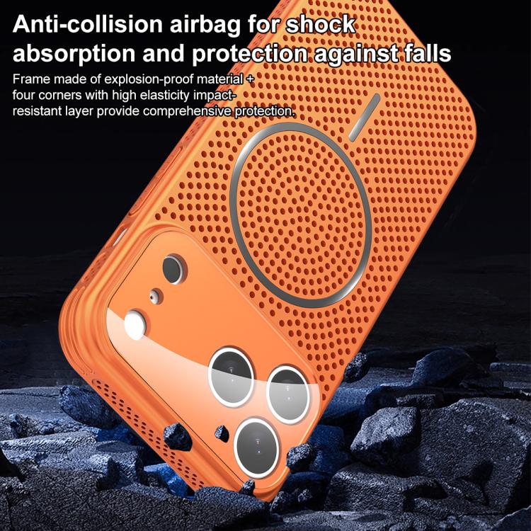 Custodia per telefono antiurto con airbag magnetico e sistema di raffreddamento Ice Armor, For iPhone 17 Pro Max, For iPhone 17 Pro