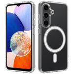 Custodia magnetica MagSafe in acrilico trasparente TPU con foro grande per fotocamera, For Samsung Galaxy A57 5G, For Samsung Galaxy A37 5G, For Samsung Galaxy A17 5G / 4G, For Samsung Galaxy A07 5G / 4G, For Samsung Galaxy A06 5G / 4G                 ...