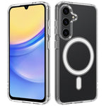 Custodia magnetica MagSafe in acrilico trasparente TPU con foro grande per fotocamera, For Samsung Galaxy A57 5G, For Samsung Galaxy A37 5G, For Samsung Galaxy A17 5G / 4G, For Samsung Galaxy A07 5G / 4G, For Samsung Galaxy A06 5G / 4G                 ...