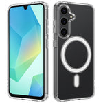 Custodia magnetica MagSafe in acrilico trasparente TPU con foro grande per fotocamera, For Samsung Galaxy A57 5G, For Samsung Galaxy A37 5G, For Samsung Galaxy A17 5G / 4G, For Samsung Galaxy A07 5G / 4G, For Samsung Galaxy A06 5G / 4G                 ...