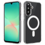 Custodia magnetica MagSafe in acrilico trasparente TPU con foro grande per fotocamera, For Samsung Galaxy A57 5G, For Samsung Galaxy A37 5G, For Samsung Galaxy A17 5G / 4G, For Samsung Galaxy A07 5G / 4G, For Samsung Galaxy A06 5G / 4G                 ...
