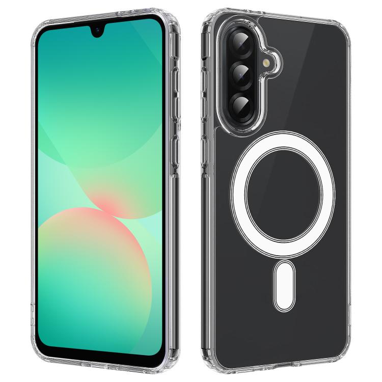 Custodia magnetica MagSafe in acrilico trasparente TPU con foro grande per fotocamera, For Samsung Galaxy A57 5G, For Samsung Galaxy A37 5G, For Samsung Galaxy A17 5G / 4G, For Samsung Galaxy A07 5G / 4G, For Samsung Galaxy A06 5G / 4G                 ...