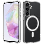 Custodia magnetica MagSafe in acrilico trasparente TPU con foro grande per fotocamera, For Samsung Galaxy A57 5G, For Samsung Galaxy A37 5G, For Samsung Galaxy A17 5G / 4G, For Samsung Galaxy A07 5G / 4G, For Samsung Galaxy A06 5G / 4G                 ...