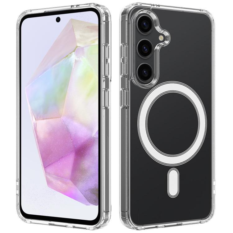 Custodia magnetica MagSafe in acrilico trasparente TPU con foro grande per fotocamera, For Samsung Galaxy A57 5G, For Samsung Galaxy A37 5G, For Samsung Galaxy A17 5G / 4G, For Samsung Galaxy A07 5G / 4G, For Samsung Galaxy A06 5G / 4G                 ...