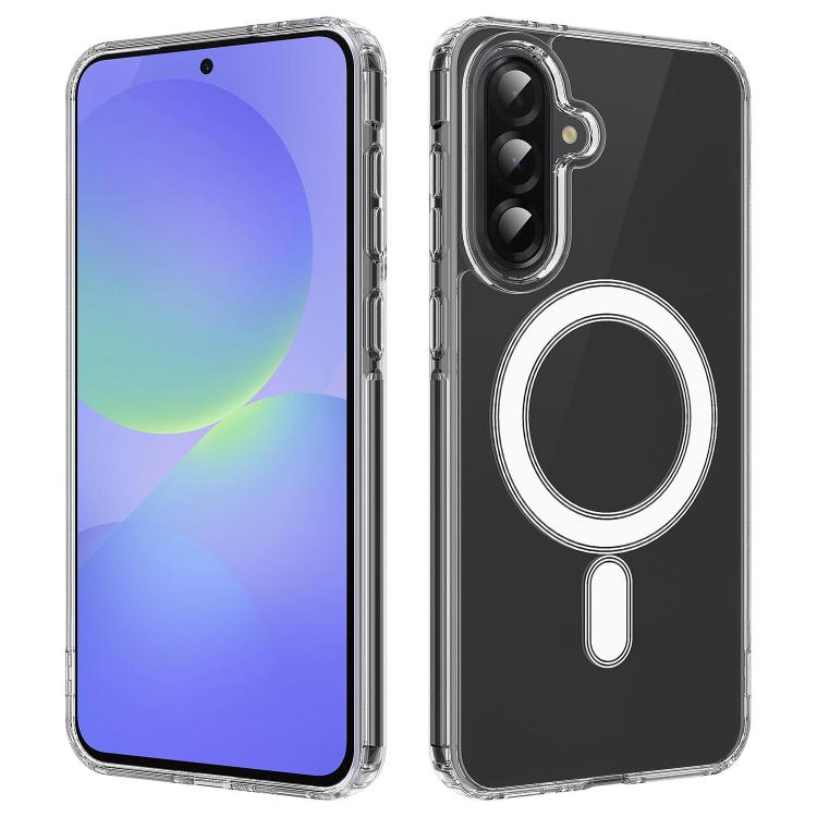 Custodia magnetica MagSafe in acrilico trasparente TPU con foro grande per fotocamera, For Samsung Galaxy A57 5G, For Samsung Galaxy A37 5G, For Samsung Galaxy A17 5G / 4G, For Samsung Galaxy A07 5G / 4G, For Samsung Galaxy A06 5G / 4G                 ...