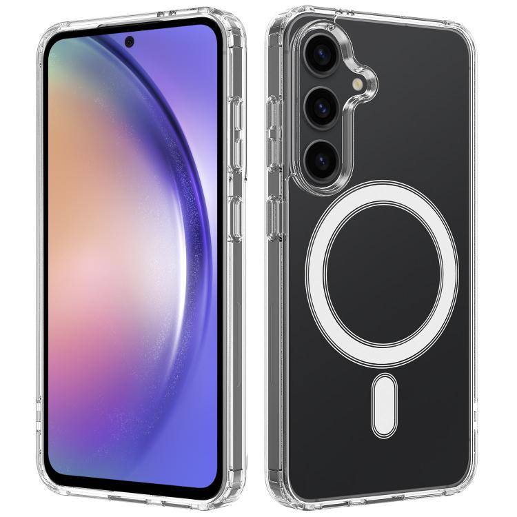Custodia magnetica MagSafe in acrilico trasparente TPU con foro grande per fotocamera, For Samsung Galaxy A57 5G, For Samsung Galaxy A37 5G, For Samsung Galaxy A17 5G / 4G, For Samsung Galaxy A07 5G / 4G, For Samsung Galaxy A06 5G / 4G                 ...