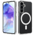 Custodia magnetica MagSafe in acrilico trasparente TPU con foro grande per fotocamera, For Samsung Galaxy A57 5G, For Samsung Galaxy A37 5G, For Samsung Galaxy A17 5G / 4G, For Samsung Galaxy A07 5G / 4G, For Samsung Galaxy A06 5G / 4G                 ...