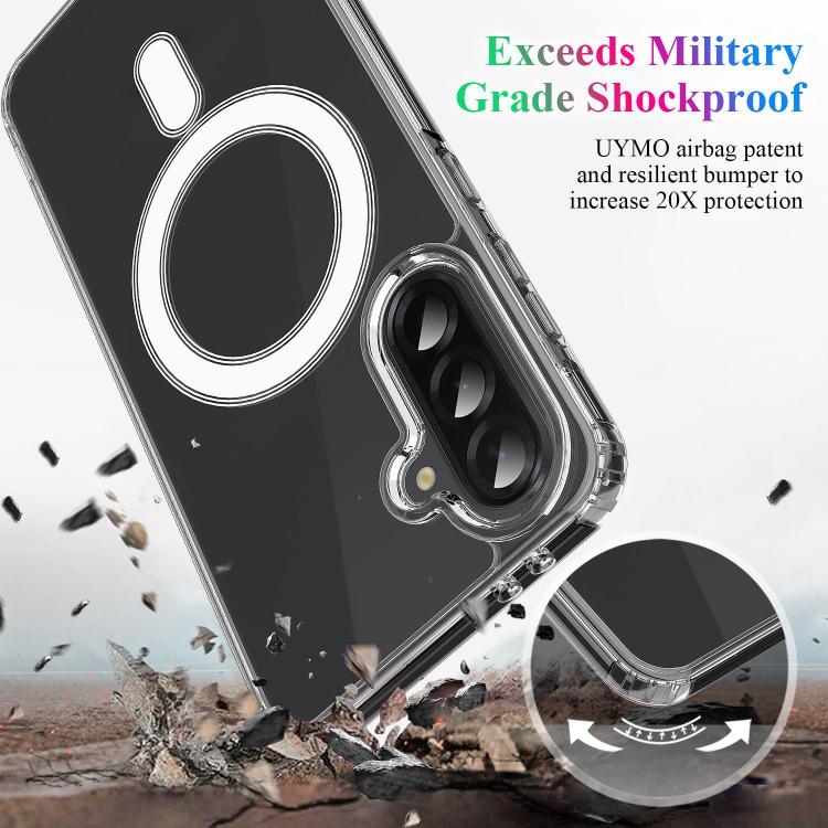 Custodia magnetica MagSafe in acrilico trasparente TPU con foro grande per fotocamera, For Samsung Galaxy A57 5G, For Samsung Galaxy A37 5G, For Samsung Galaxy A17 5G / 4G, For Samsung Galaxy A07 5G / 4G, For Samsung Galaxy A06 5G / 4G                 ...