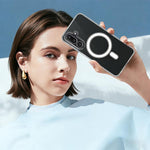 Custodia magnetica MagSafe in acrilico trasparente TPU con foro grande per fotocamera, For Samsung Galaxy M36 5G / F36 5G, For Samsung Galaxy M56 5G / F56 5G, For Samsung Galaxy M16 5G / F16 5G, For Samsung Galaxy M14 / F14 5G                          ...