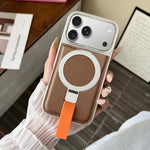 Anello con texture diamantata galvanizzata e supporto magnetico per telefono, For iPhone 17 Pro Max, For iPhone 17 Pro, For iPhone 17, For iPhone Air