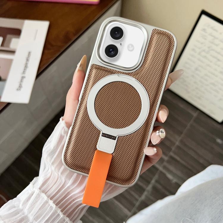 Anello con texture diamantata galvanizzata e supporto magnetico per telefono, For iPhone 17 Pro Max, For iPhone 17 Pro, For iPhone 17, For iPhone Air